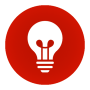 rotes Icon für den Bereich Projekte