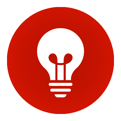 rotes Icon für den Bereich Projekte