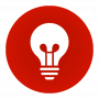 rotes Icon für den Bereich Projekte
